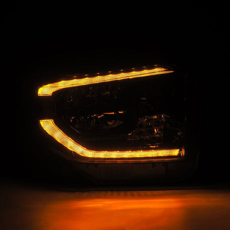 14-21 Toyota Tundra MK II LUXX-Series LED Crystal Headlights Alpha-Black