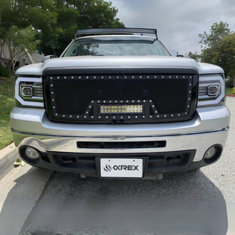 GMC Sierra: Multicolor Flow Series Jet Black Headlights (2007-2013) | Alpharex