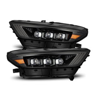 15-17 Ford Mustang/18-20 Mustang Shelby GT350/GT500 NOVA-Series LED Projector Headlights Alpha-Black - Backordered
