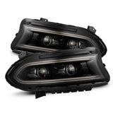 15-23 Dodge Charger LUXX-Series LED Projector Headlights Alpha-Black