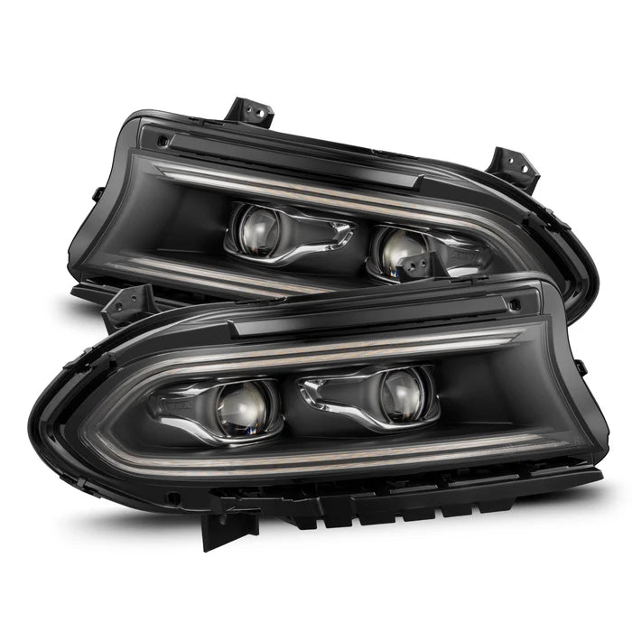 15-23 Dodge Charger LUXX-Series LED Projector Headlights Black