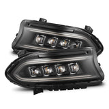 15-23 Dodge Charger NOVA-Series LED Projector Headlights Black