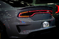 15-23 Dodge Charger NOVA-Series Prismatic LED Tail Lights Black - Backordered