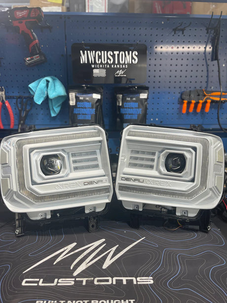 2014-18 ALPHAREX CUSTOM GMC SIERRA HEADLIGHTS