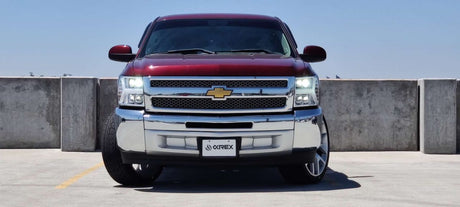 07-13 Chevrolet Silverado NOVA-Series LED Projector Headlights Jet Black