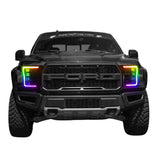 Ford Raptor: Multicolor Flow Series Headlights (2017-2020) | XB Morimoto
