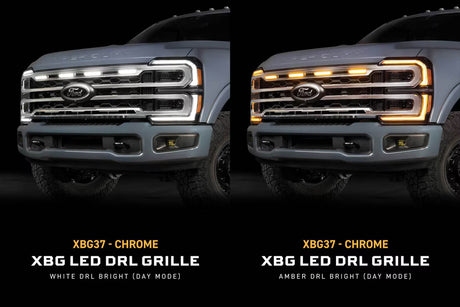 2023+ Ford Super Duty XBG LED DRL Grille (Chrome)