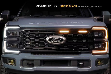 2023+ Ford Super Duty XBG LED DRL Grille (Black)
