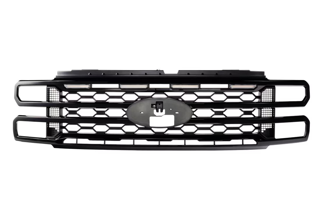 2023+ Ford Super Duty XBG LED DRL Grille (Black)
