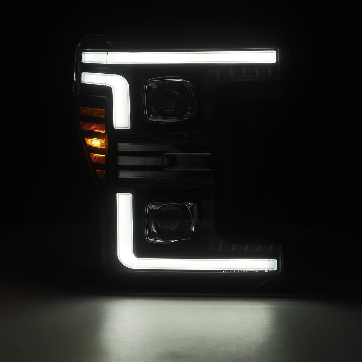 20-22 Ford Super Duty LUXX-Series LED Projector Headlights Black