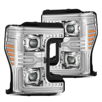 17-19 Ford Super Duty MKII LUXX-Series LED Projector Headlights Chrome - Backordered