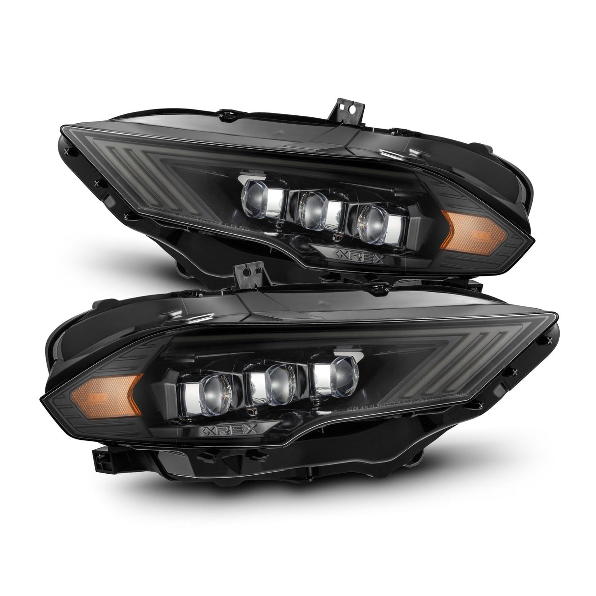 18-23 Ford Mustang NOVA-Series LED Projector Headlights Alpha-Black