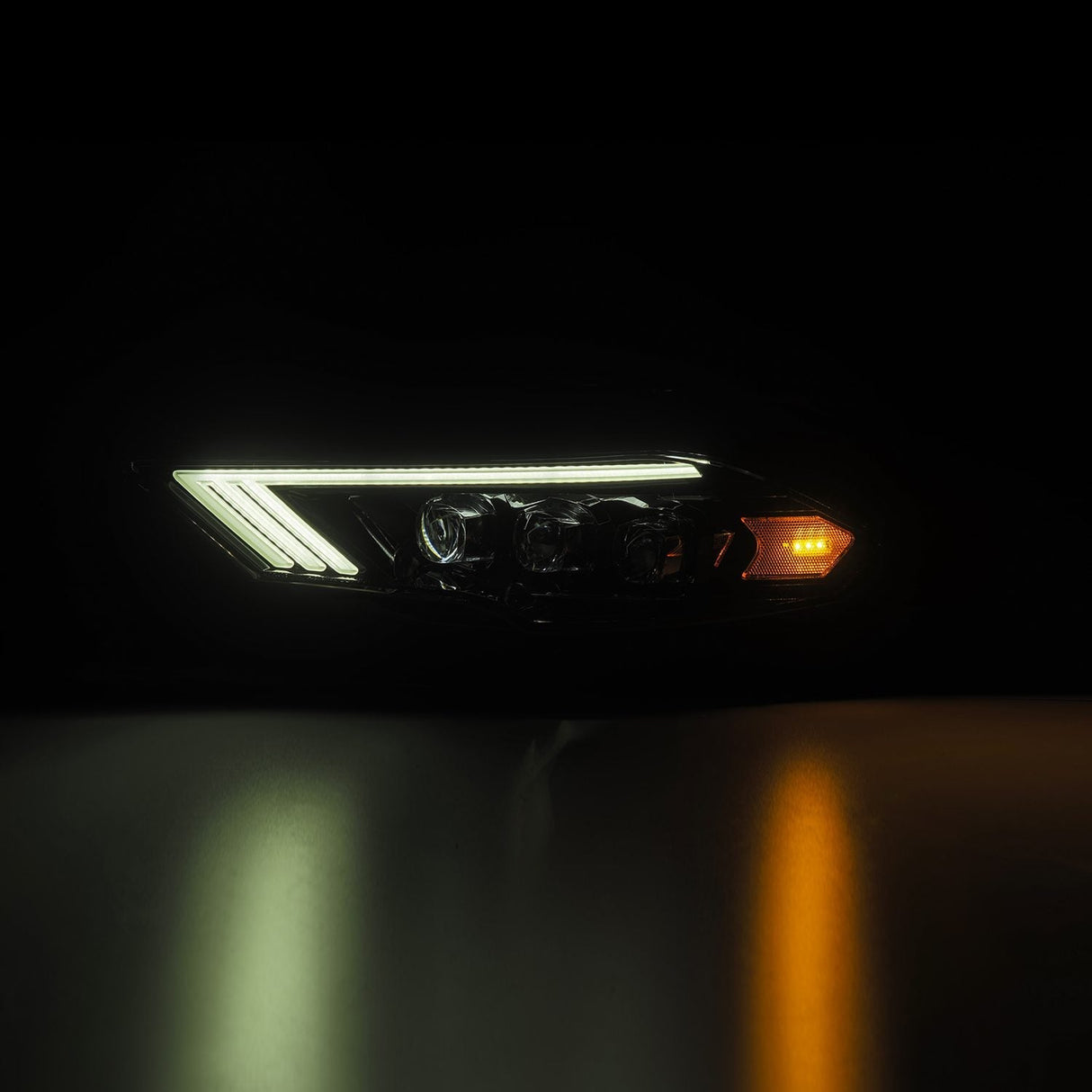 18-23 Ford Mustang NOVA-Series LED Projector Headlights Alpha-Black