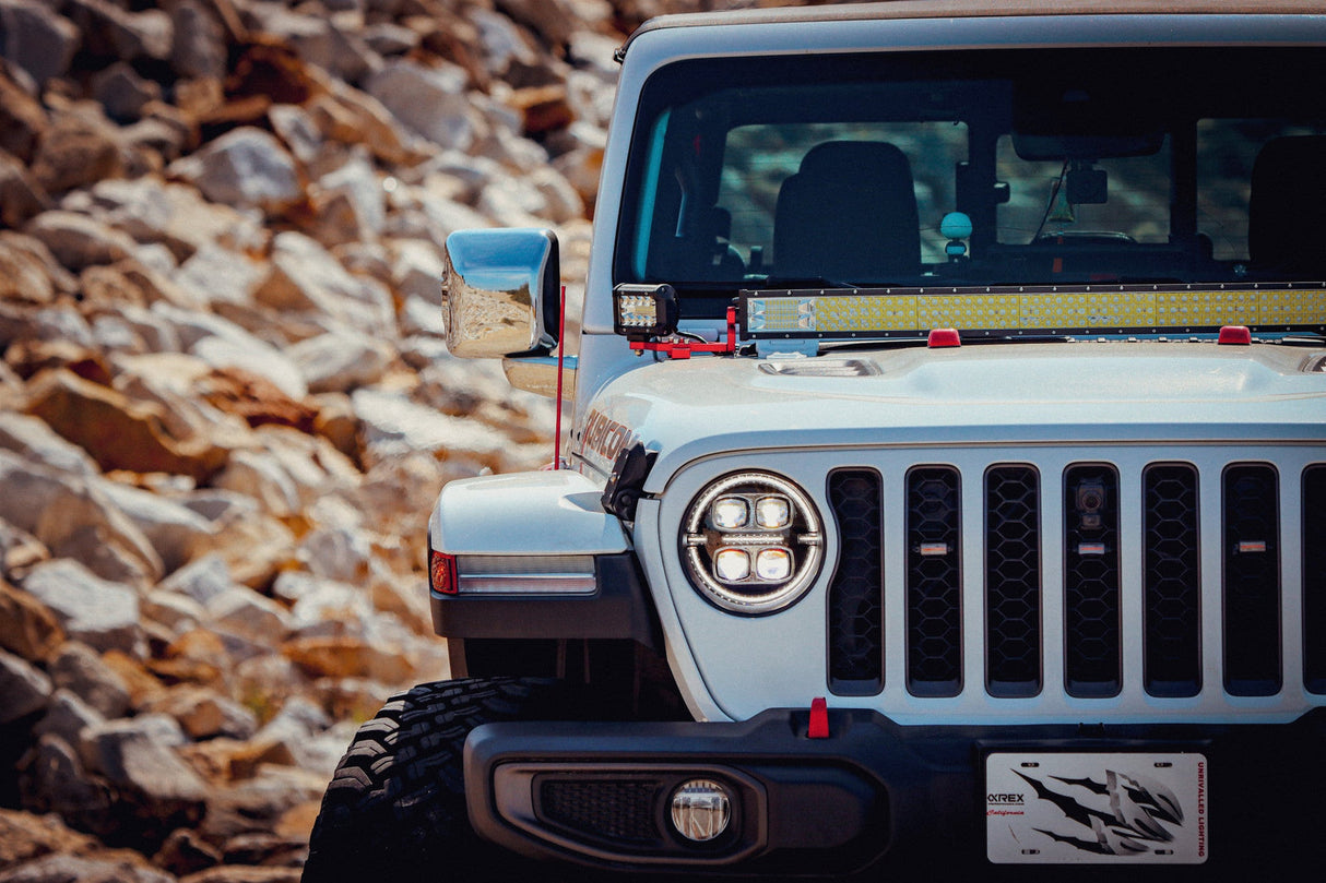 18-25 Jeep Wrangler JL/Gladiator JT NOVA-Series LED Projector Headlights Black
