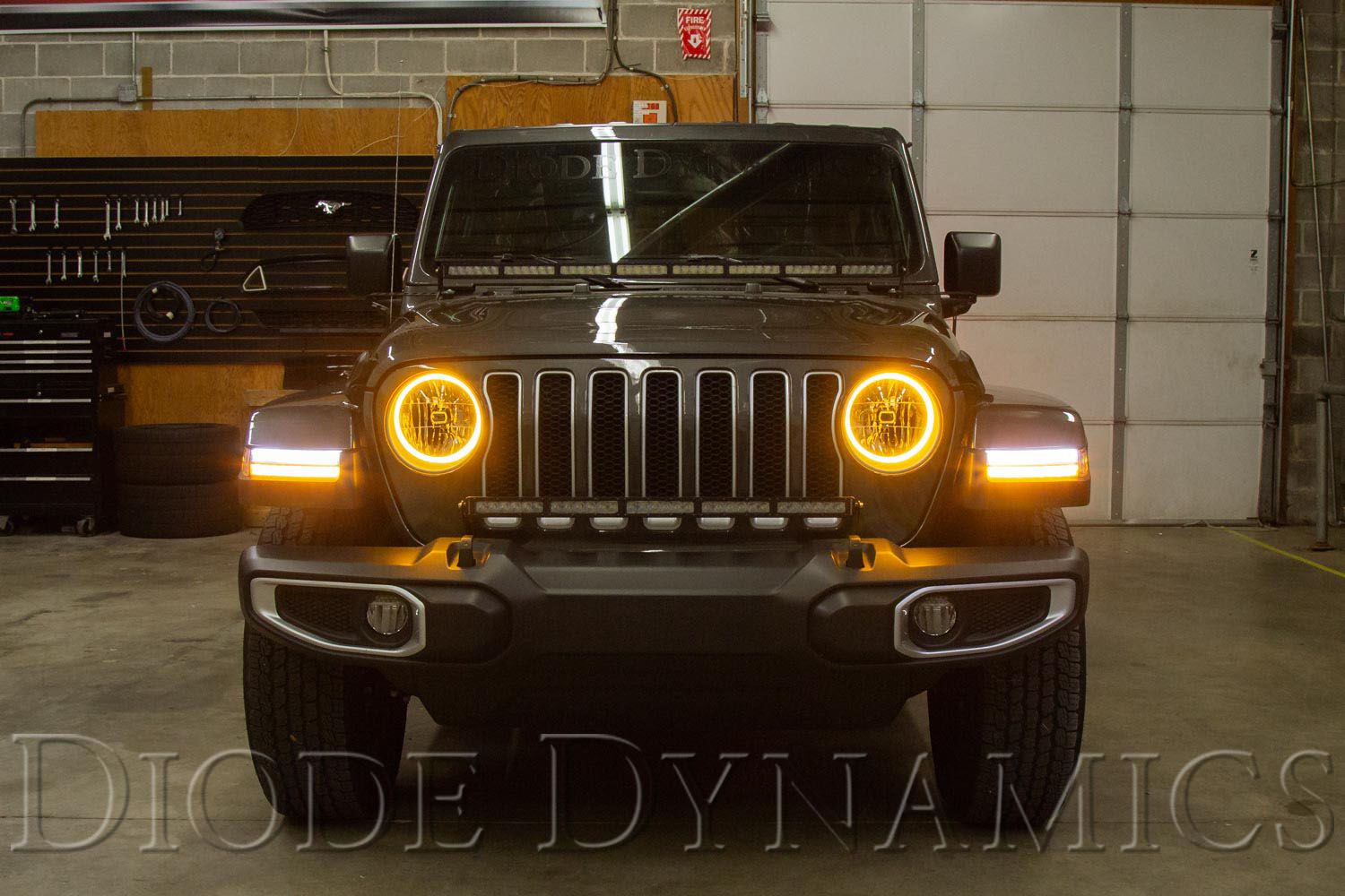 Switchback HD LED Halos for 2018-2025 Jeep JL Wrangler (pair)