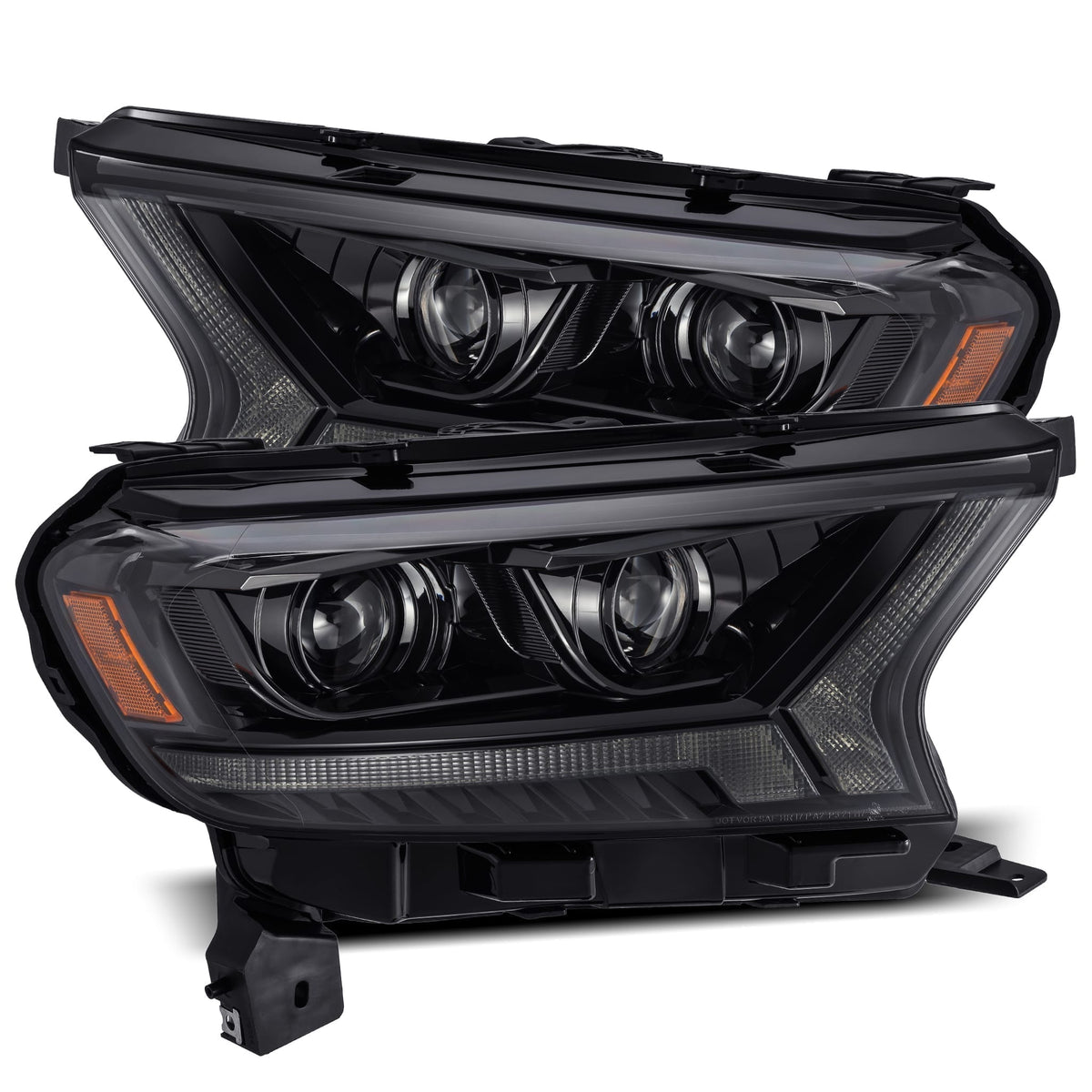 19-23 Ford Ranger LUXX-Series LED Projector Headlights Alpha-Black - Backordered