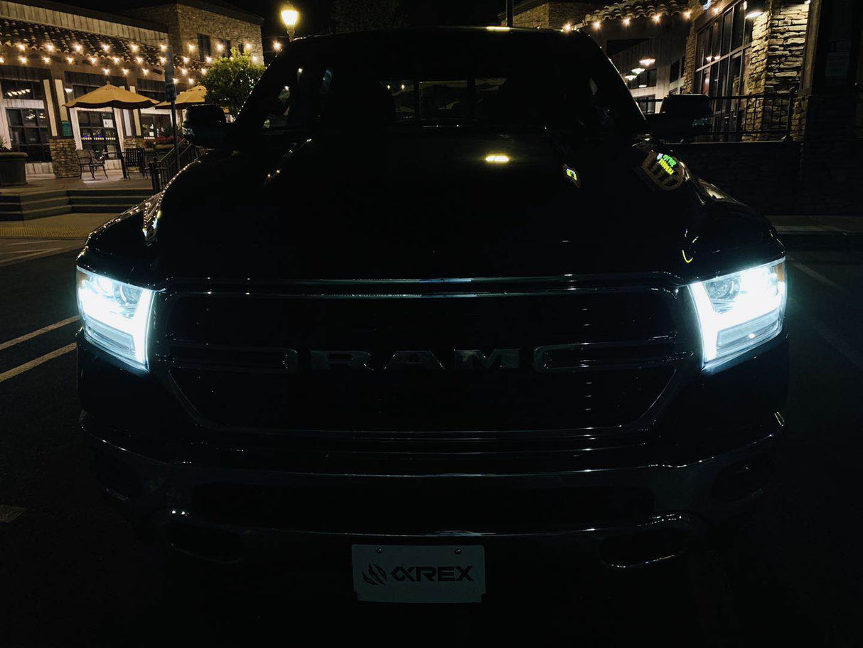 PRE-ORDER: 19-24 Ram 1500 LUXX-Series LED Projector Headlights Black (ETA late Jun)