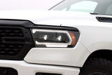 19-24 Ram 1500 (MK II 2500 Style) LUXX-Series LED Projector Headlights Alpha-Black