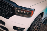 19-24 Ram 1500 (MK II 2500 Style) NOVA-Series LED Projector Headlights Black