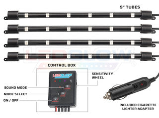 4pc 7 Color LED Interior Lighting Kit