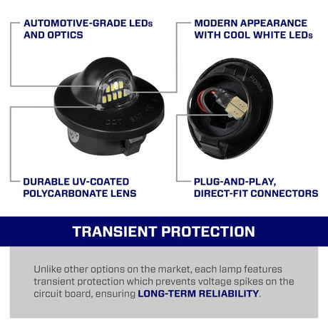 1999-2016 Ford Super Duty LED License Plate Lights (pair)