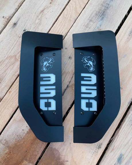 Bull 2017-2022 Ford® Super Duty® Fender Badge Replacement Set - Fully Customizable - LED