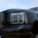 05-07 Ford Super Duty/Excursion LUXX-Series LED Projector Headlights Black