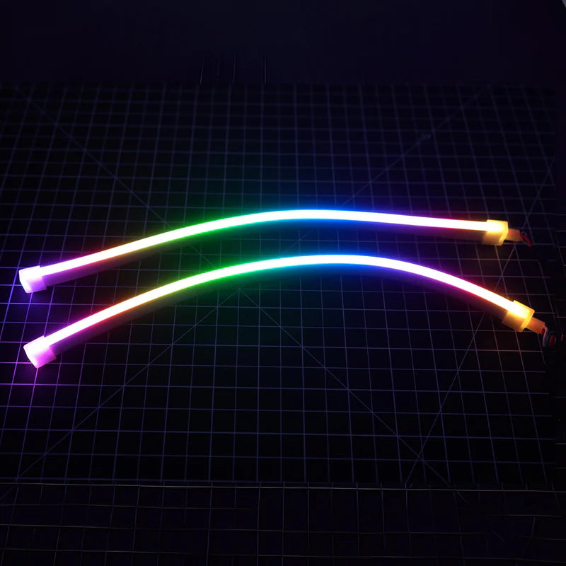 Universal Side Emitting Flexible DRL Diffused Strips | Multicolor