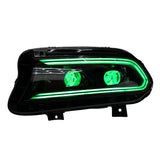 Dodge Charger: Multicolor Flow Series LUXX-Series LED Projector Headlights (2015-2023)