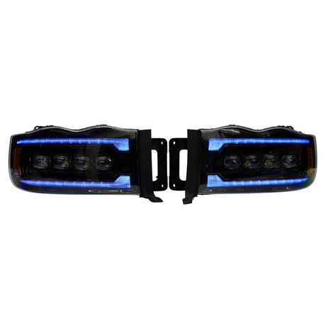 Dodge Ram HD: Multicolor Flow Series NOVA Headlights (2002-2005)