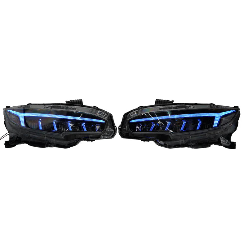 Honda Civic: Multicolor Flow Series Headlights (2016-2021)