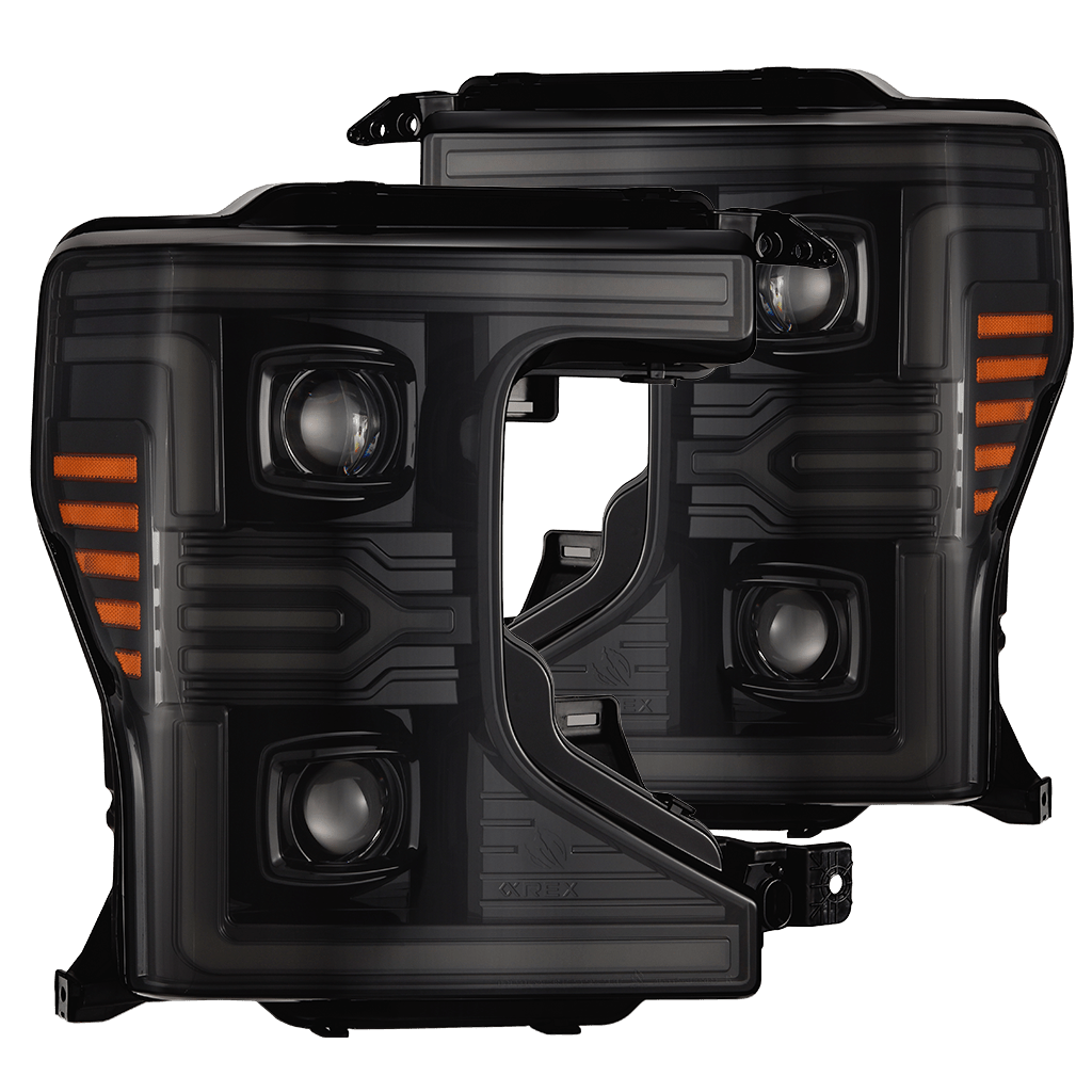 20-22 Ford Super Duty LUXX-Series LED Projector Headlights Alpha-Black