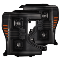 20-22 Ford Super Duty LUXX-Series LED Projector Headlights Alpha-Black