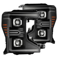20-22 Ford Super Duty LUXX-Series LED Projector Headlights Black