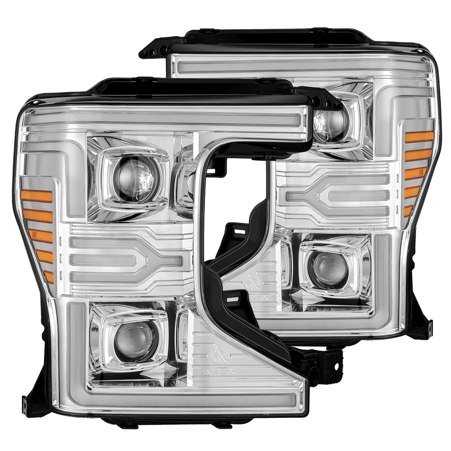 20-22 Ford Super Duty LUXX-Series LED Projector Headlights Chrome