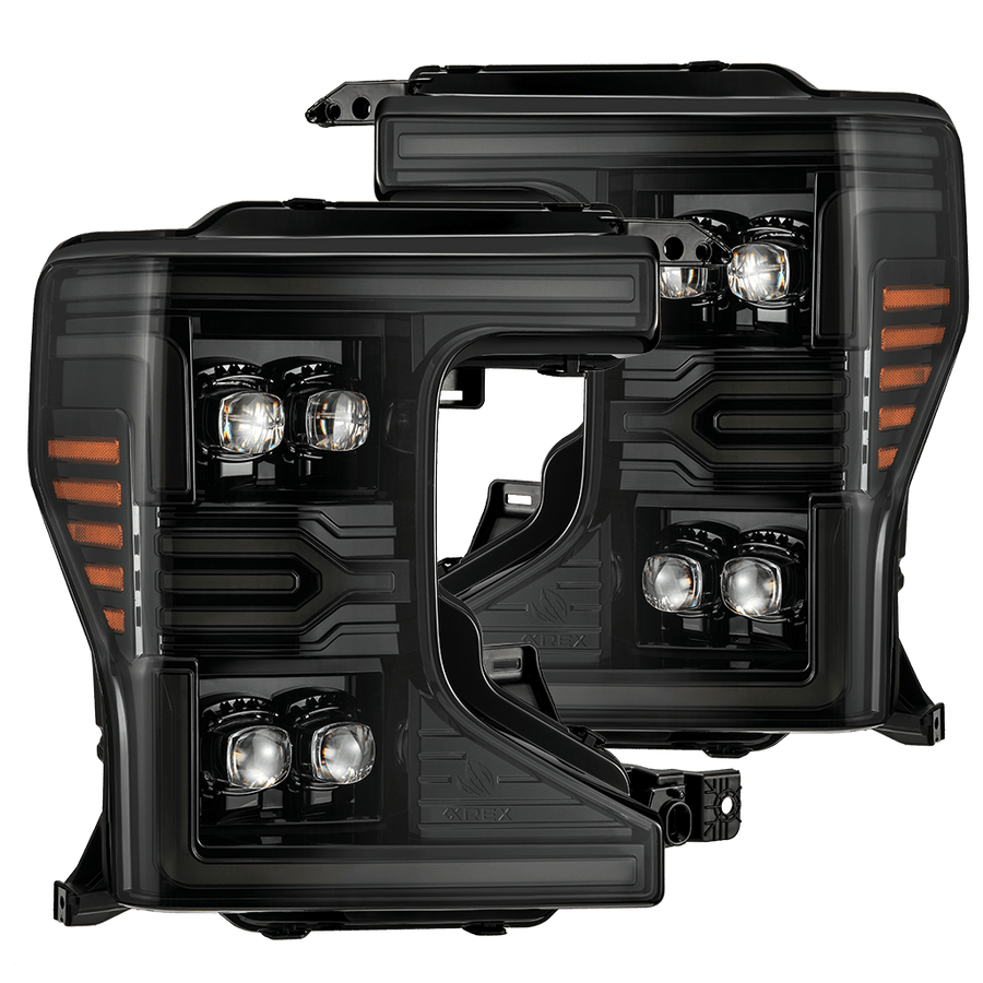 20-22 Ford Super Duty NOVA-Series LED Projector Headlights Alpha-Black