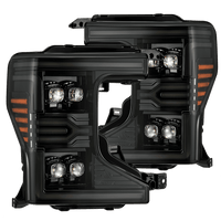 20-22 Ford Super Duty NOVA-Series LED Projector Headlights Alpha-Black