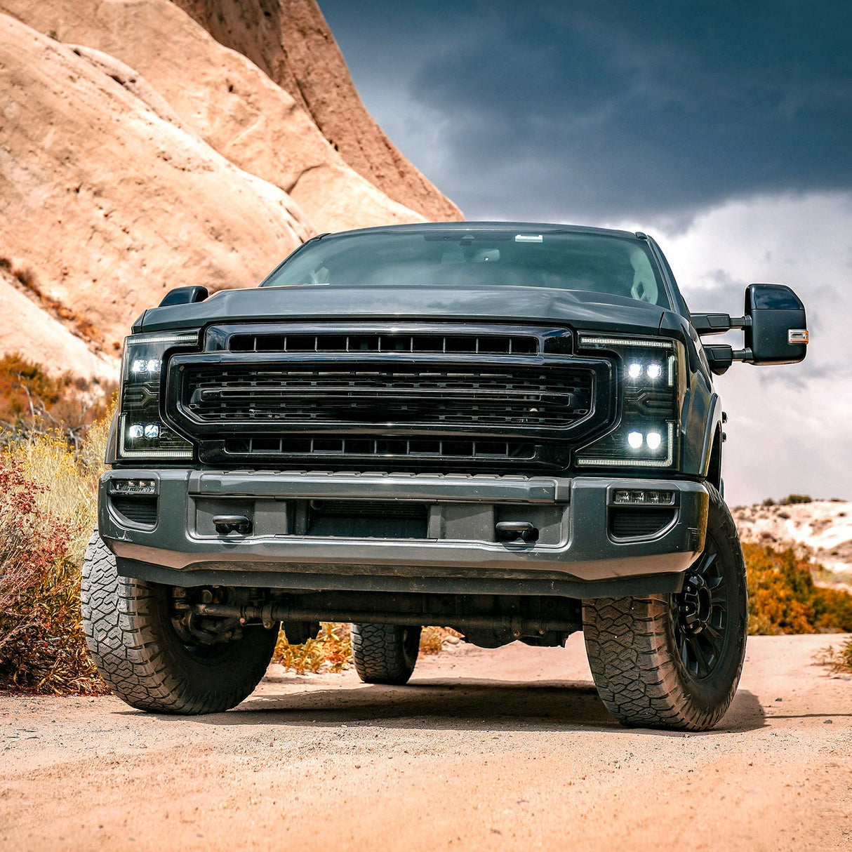 20-22 Ford Super Duty NOVA-Series LED Projector Headlights Black