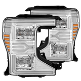 20-22 Ford Super Duty NOVA-Series LED Projector Headlights Chrome