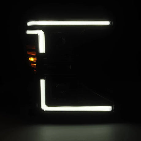 20-22 Ford Super Duty PRO-Series Halogen Projector Headlights Alpha-Black