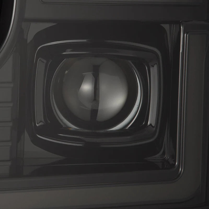 20-22 Ford Super Duty PRO-Series Halogen Projector Headlights Alpha-Black