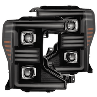 20-22 Ford Super Duty NOVA-Series LED Projector Headlights Black