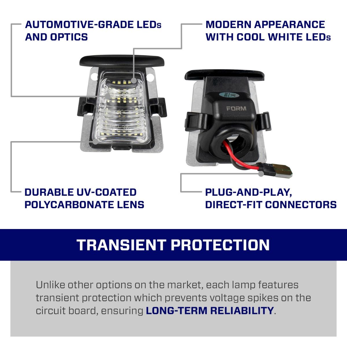 2009-2018 Jeep JK Wrangler LED License Plate Light (one)