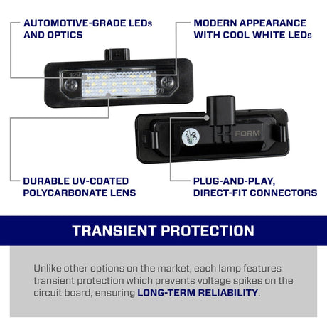 2010-2014 Ford Mustang LED License Plate Lights (pair)