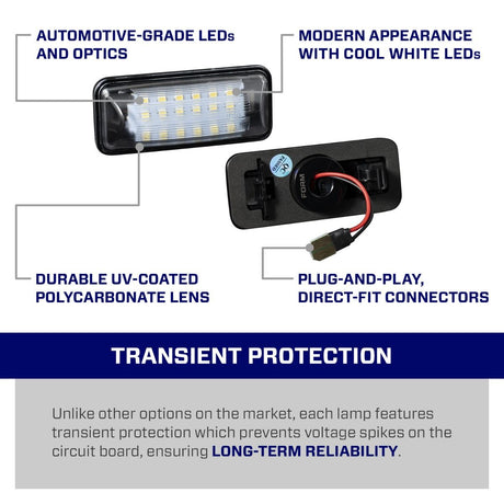 2008-2021 Subaru WRX STi LED License Plate Lights (pair)