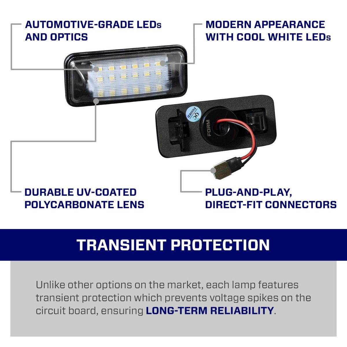 2013-2016 Scion FR-S LED License Plate Lights (pair)