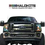 Ford Super Duty: Multicolor Flow Series Headlights (2011-2016) | XB Hybrid Morimoto