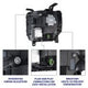 2014-2018 GMC Sierra 1500 LED Projector Headlights (pair)