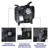 2015-2019 GMC Sierra 2500/3500 LED Reflector Headlights (pair)