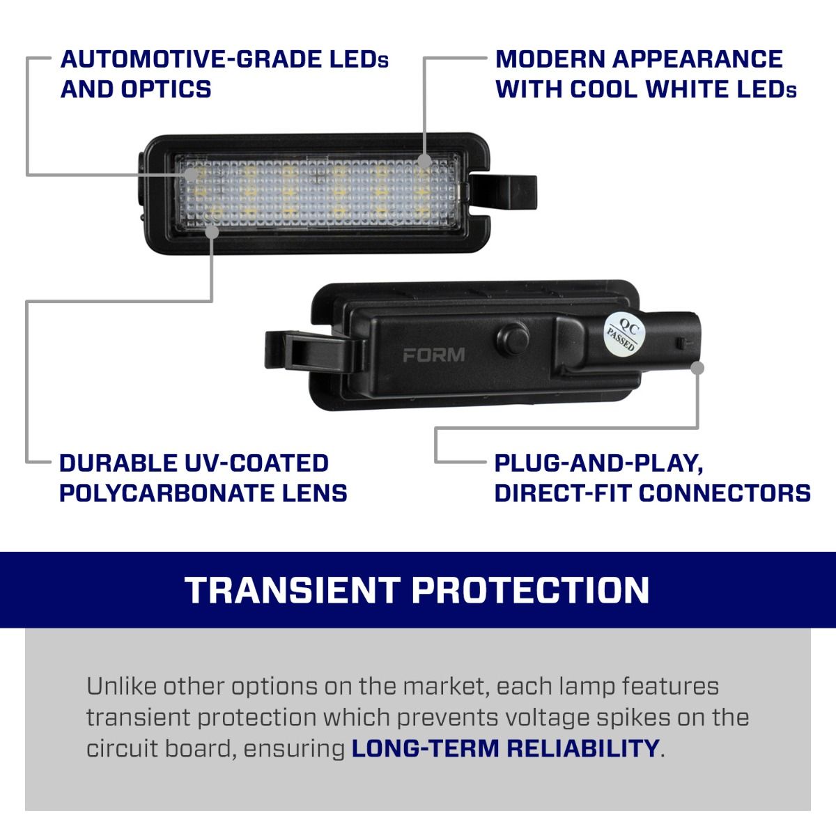 2017-2026 Jeep Compass LED License Plate Light (one)